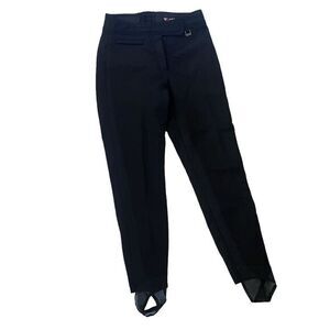 VTG 80s Cobor Schoeller of Switzerland Ladies SZ 10 Black Stirrup Ski Pants Snow